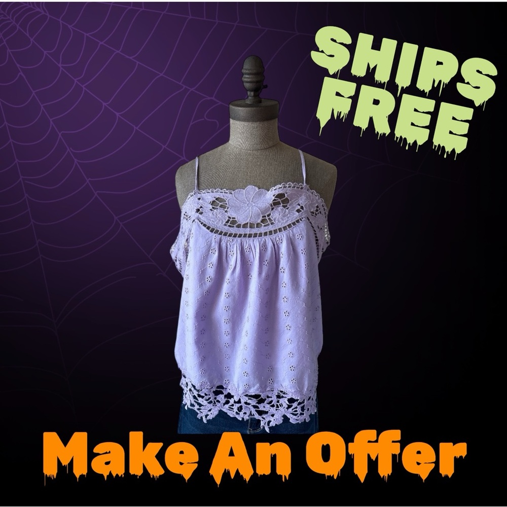 Sundance Lavender Smocked Top